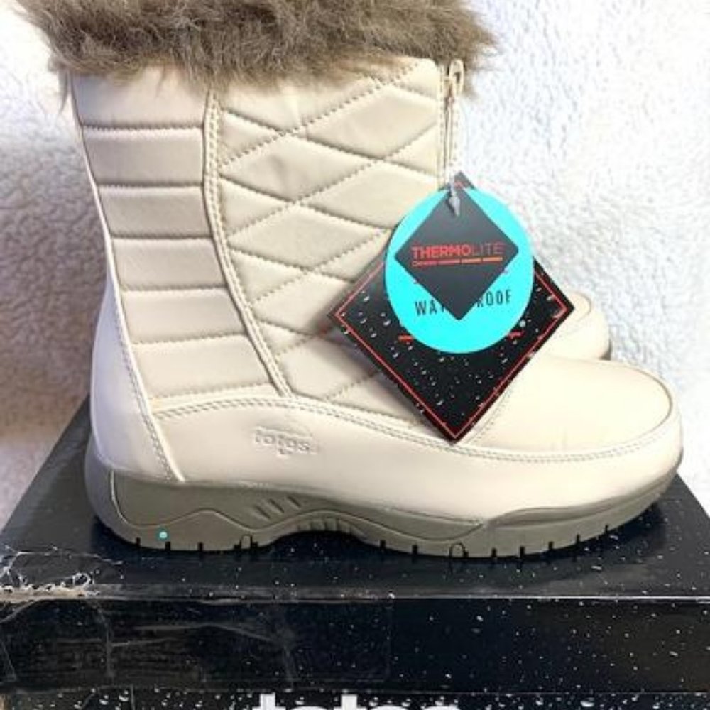 Totes Waterproof Front Zip Cozy Lined Storm Boots - Picture 3 of 8